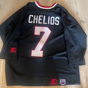 Vintage 90s Starter Chicago Blackhawks Chris Chelios Practice Jersey Men’s XS